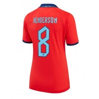 Fotballdrakt Dame England Jordan Henderson #8 Bortedrakt VM 2022 Kortermet